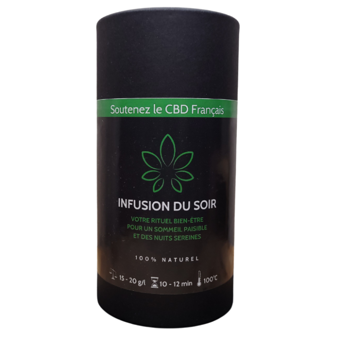 Infusion du soir CBD: Sommeil paisible & Relaxation profonde