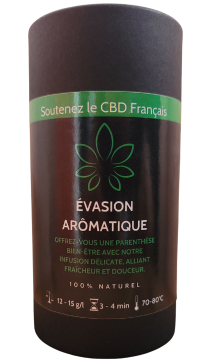 Evasion Aromatique - Thé Vert Menthe Cannelle et fleurs entière de CBD